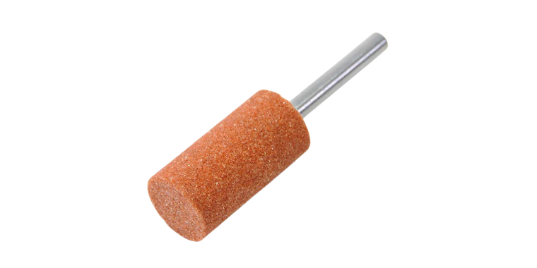 Imagen de una muela de corindón naranja