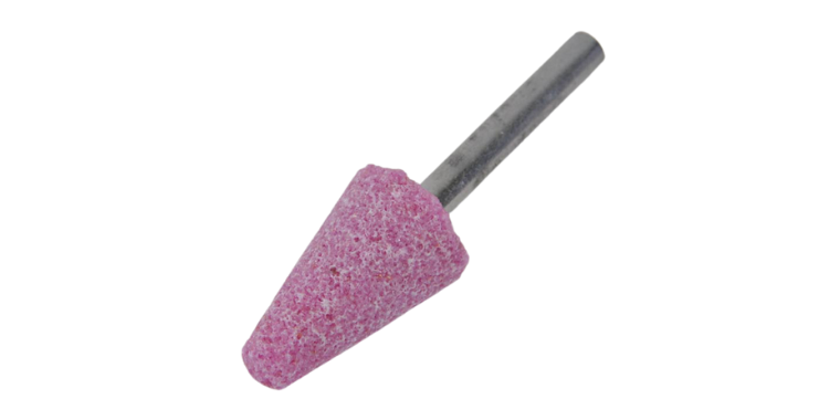 Imagen de una muela de corindón rosa