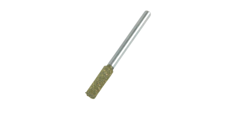 Imagen de una muela de corindón verde