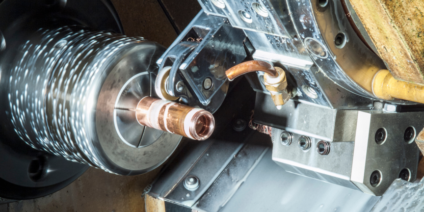 Imagen del proceso de moleteado