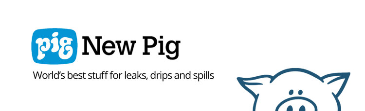 Cabecera de la entrada: logo, lema e imagotipo de New Pig