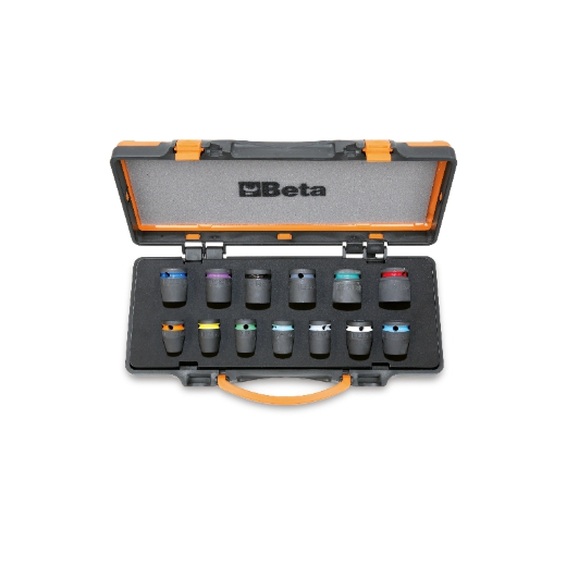 Juego de 12 llaves de vaso de impacto de colores c