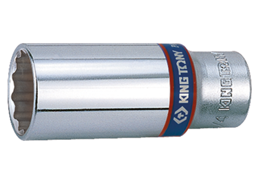 Vaso largo bi-hexagonal en métrico 3/8"