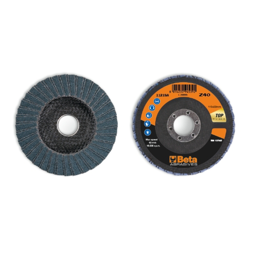 Discos de láminas con tela abrasiva de circonio, s