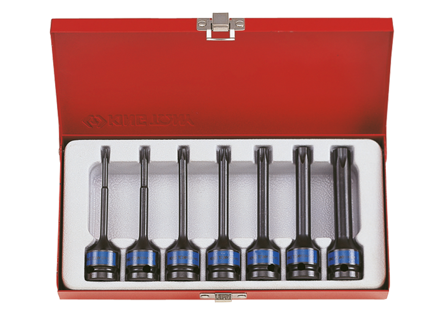 Caja de vasos de impacto con punta larga TORX® 1/2
