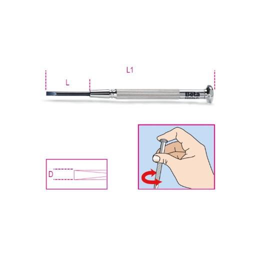 Microdestornilladores para tornillos sin cabeza co