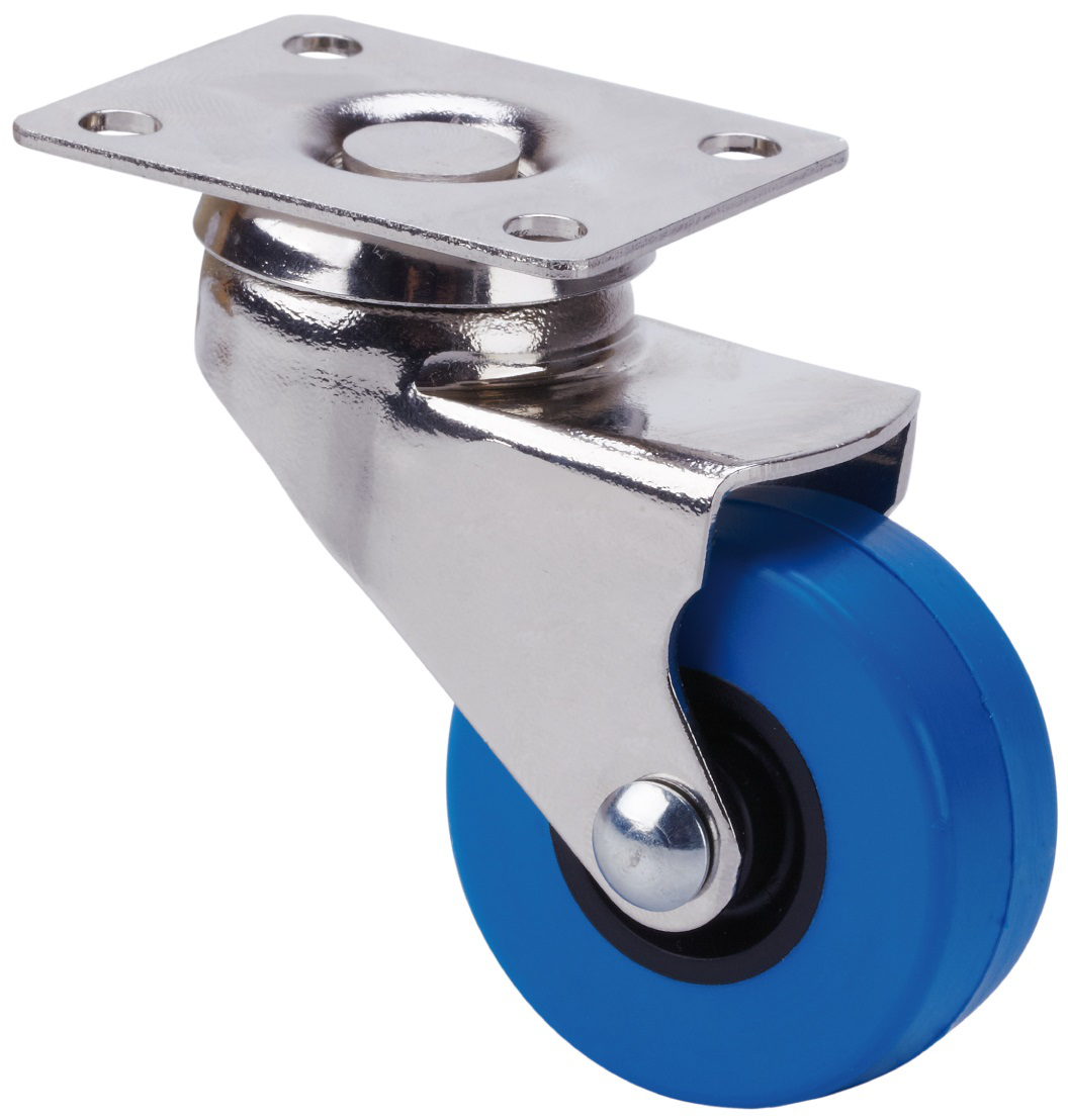 Ruedas BD-PUA  Giratorio /Platina/Sin Freno