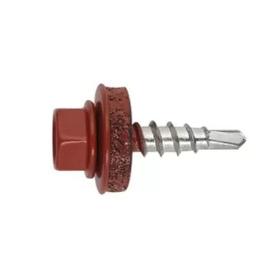 FS 3009 Tornillo cubierta metal madera. Rojo teja.