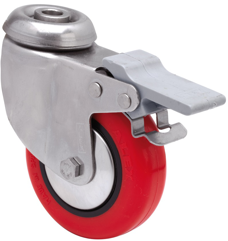 Ruedas BHI INOX-PPI  Giratorio /Agujero pasante/Fr