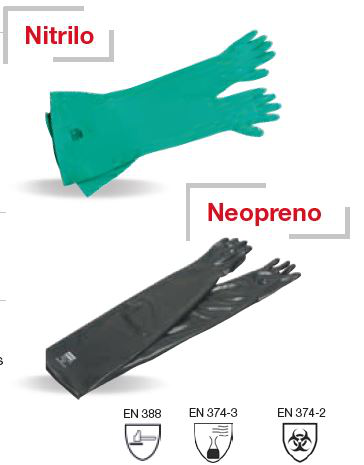 Guante Neopreno-Lg81cm/e0,76mm/Ø178mm-Ambidiestro