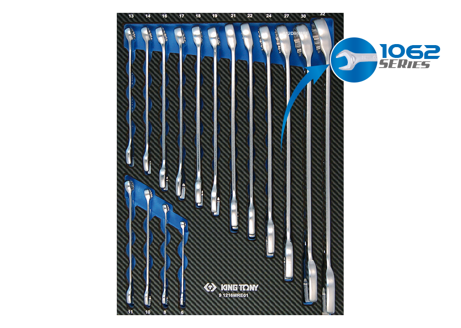 Bandeja EVAWAVE de llaves combinadas métricas (I