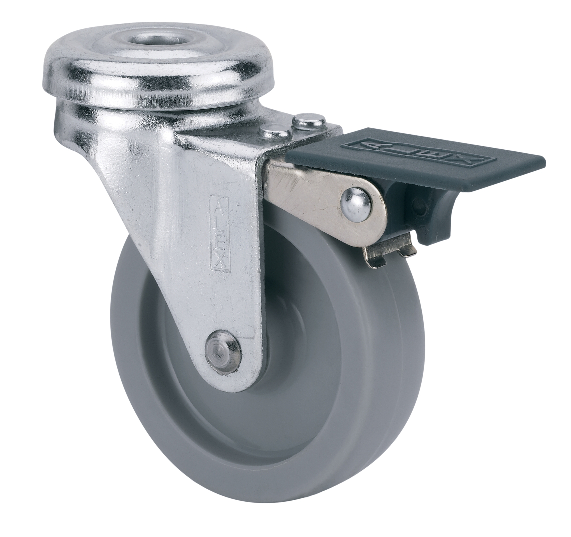 Ruedas B-BP  Giratorio /Agujero pasante/Freno Rued