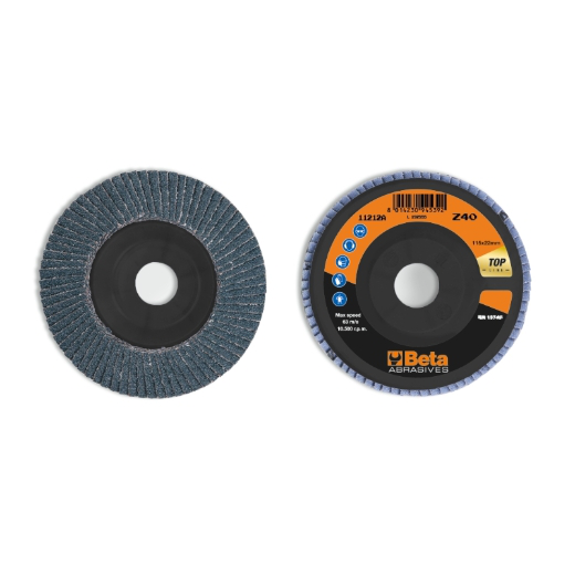 Discos de láminas con tela abrasiva de circonio, s