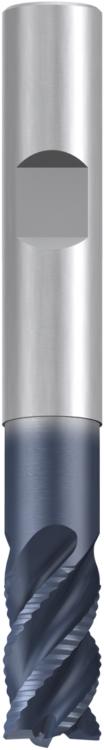 Fresa frontal de MD Multi-Cut larga tipo NR TIALN