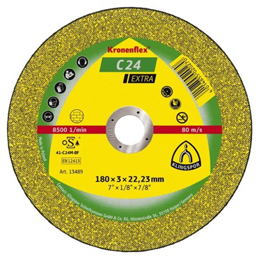 C 24 EX discos de corte 100 x 2,5 x 16 mm abombado