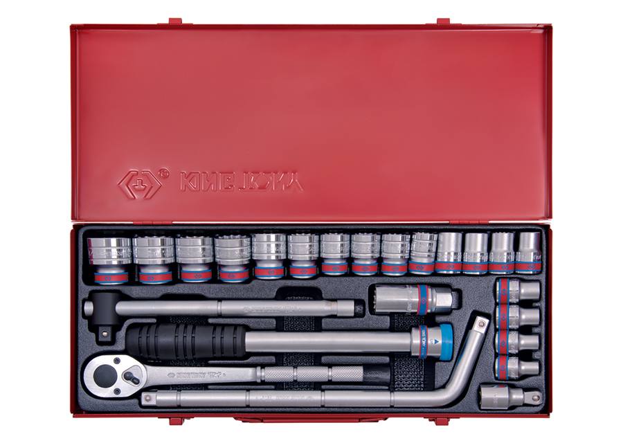 Caja de vasos en pulgadas y accesorios 1/2"