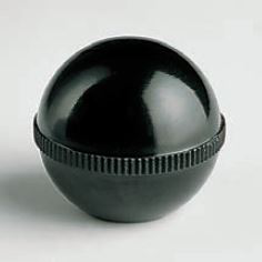 Bola grafilada con rosca directa. D 40 Color negro