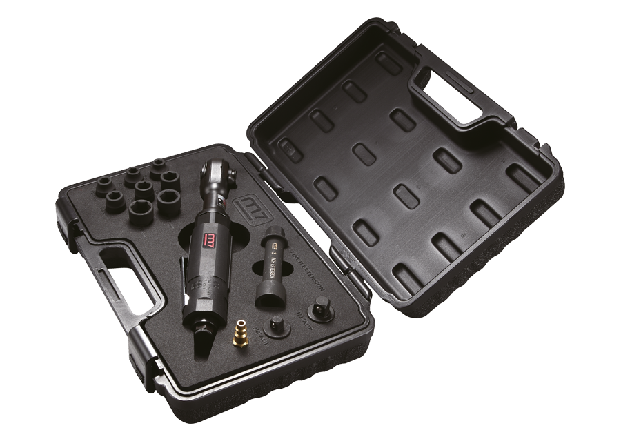 Cofre de carraca neumática 1/2" con accesorios