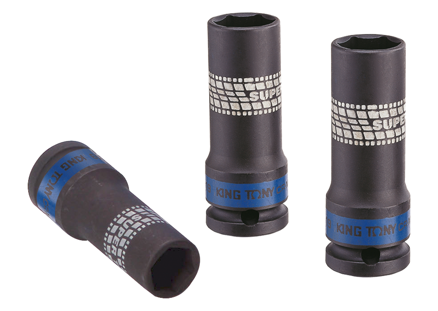 Juego de vasos largos de impacto 1/2"