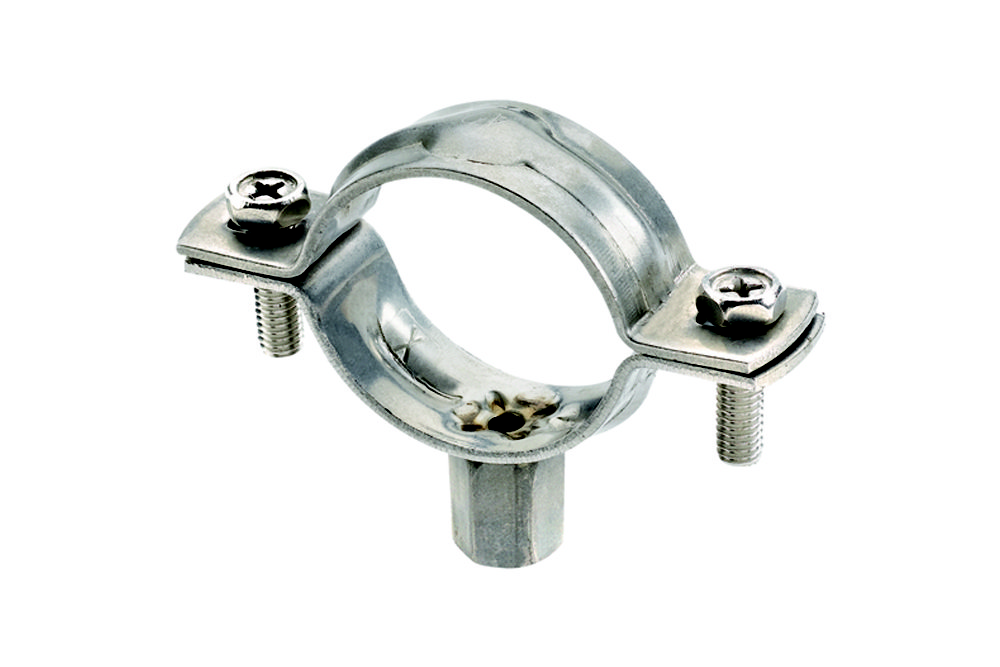 AB-RE A4 Abrazadera reforzada M8 + M10. Inox. A4