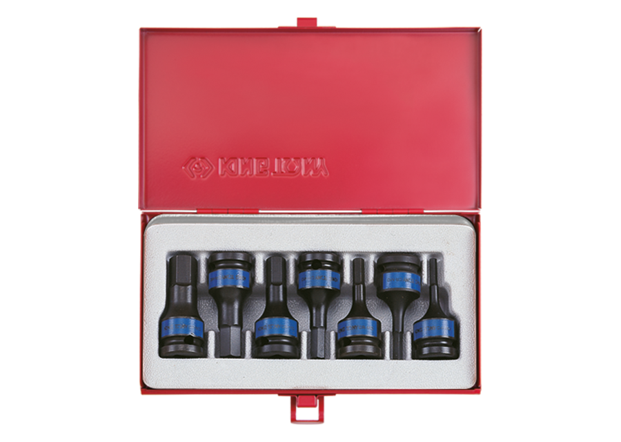 Caja de vasos de impacto con punta Hexagonal 1/2"