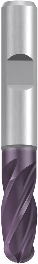 Fresa esférica de HSSE corta tipo H TICN