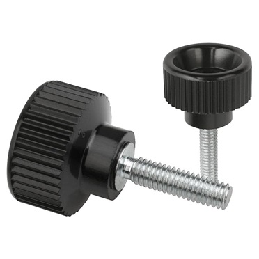 Tornillos moleteados de plástico