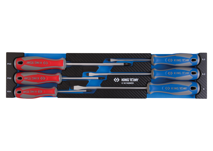 Bandeja EVAWAVE de destornilladores ranurados y PH