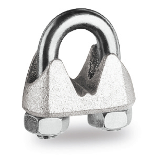 Sujetacables de grapa, cincado