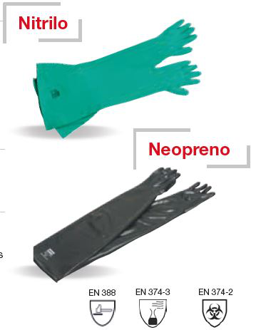 Guante Neopreno-Lg81cm/e0,38mm/Ø254mm-Ambidiestro