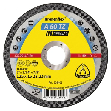 Discos de corte Kronenflex 0,8 - 1,0 mm A60TZ