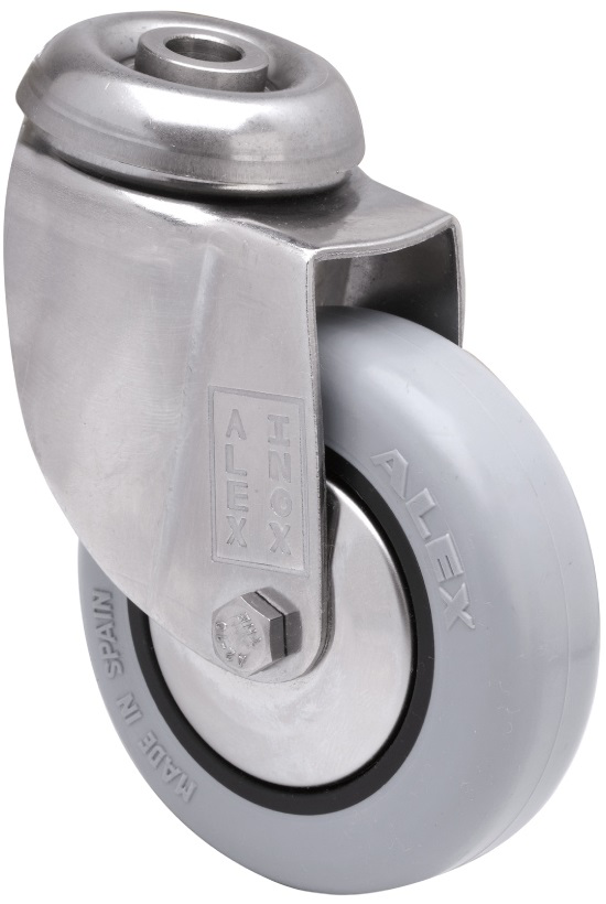 Ruedas BHI INOX-PGI  Giratorio /Agujero pasante/Si