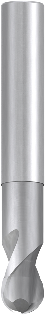 Fresa esférica de MD Alu-Cut corta tipo W