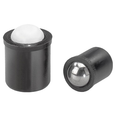 Piezas presión con resorte versión lisa, plástico