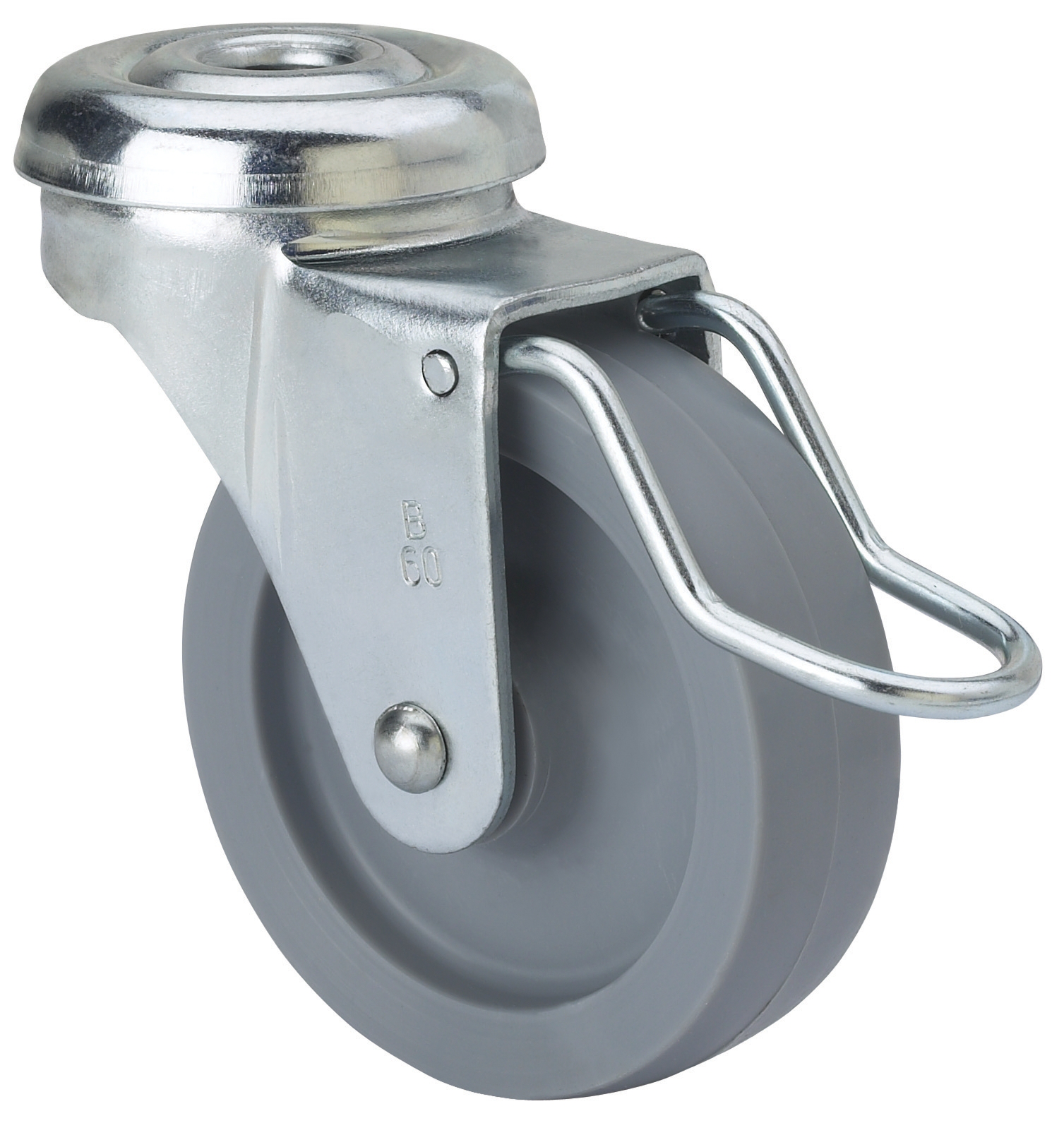 Ruedas B-BP  Giratorio /Agujero pasante/Freno Rued