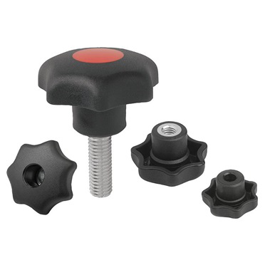 Empuñaduras en estrella similares a DIN 6336