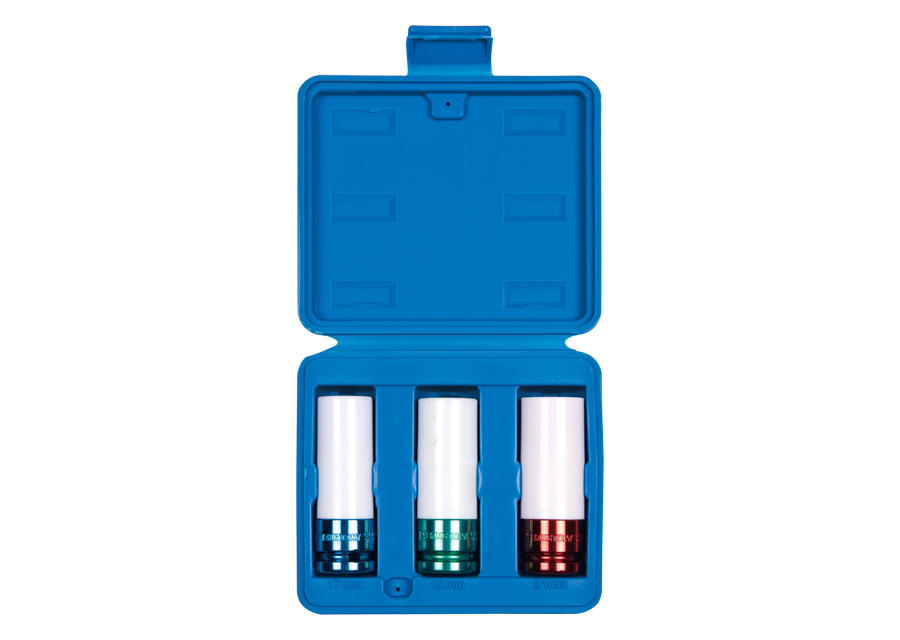 Juego de vasos largos de impacto 1/2"