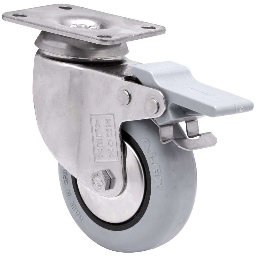 Ruedas BHI INOX-PGI  Giratorio /Platina/Freno Rued