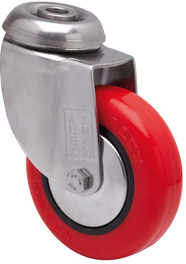 Ruedas BHI INOX-PPI  Giratorio /Agujero pasante/Si