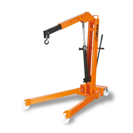 Grúa hidráulica plegable con bomba de efecto doble