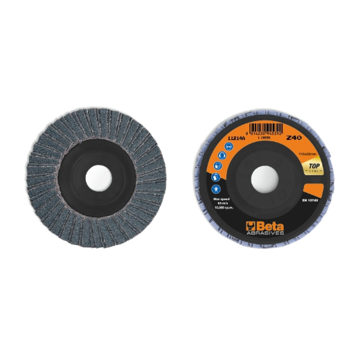 Discos de láminas con tela abrasiva de circonio, s