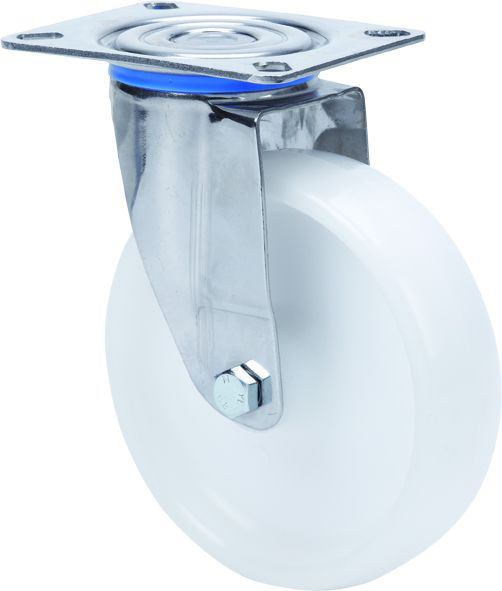 Ruedas ZLI INOX-UT  Giratorio /Platina/Sin Freno
