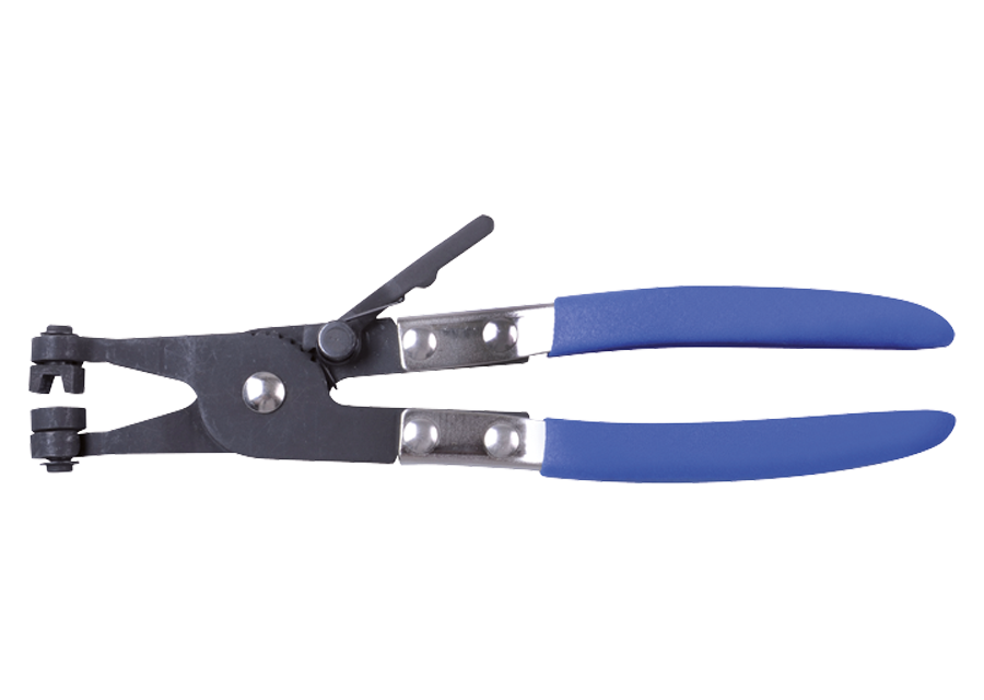Alicate plano con mordazas partidas para abrazader