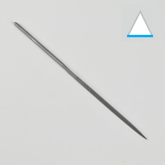 limas de aguja de acero triangular 1 lado