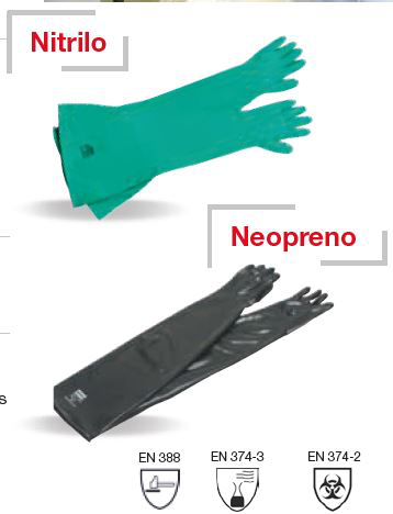 Guante Neopreno-Lg81cm/e0,76mm/Ø152mm-Anatomico