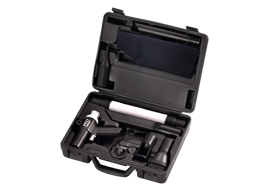 Caja con pistola aspiradora / sopladora neumática