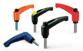 Empuñadura graduable con espiga roscada