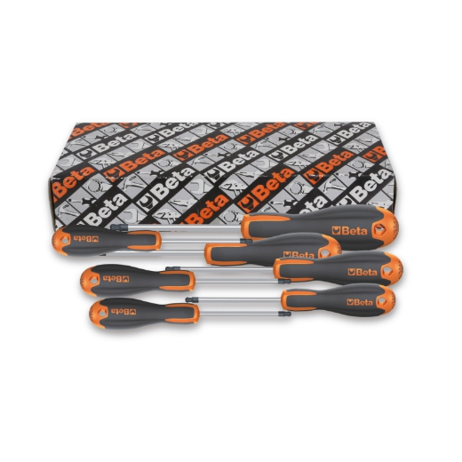 Juego de 8 llaves macho hexagonales con cabeza esf