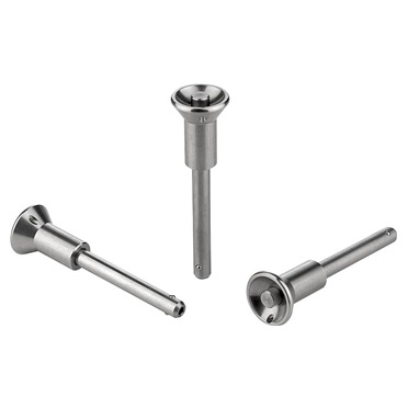 Pernos bloqueo bola con boton inox autobloqueantes