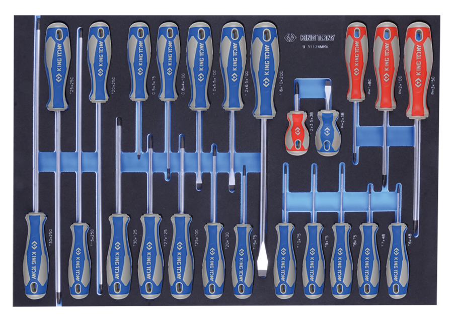 Bandeja EVAWAVE de destornilladores TORX®, ranurad